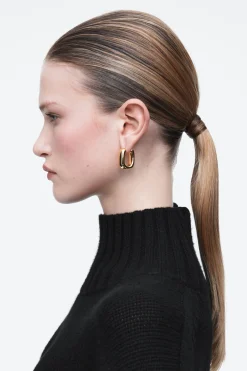 Damen COS Schmuck*MARKANTE ECKIGE CREOLEN