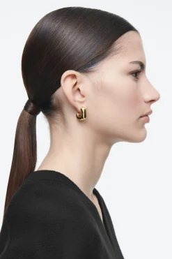 Damen COS Schmuck*MARKANTE ECKIGE MINI-CREOLEN