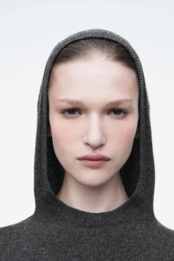 Damen COS Kleider | Strickmode*MAXIKLEID AUS MERINOWOLLE MIT KAPUZE