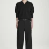 Herren COS Hosen*MELIERTE HOSE AUS WOLL-HOPSACK – WEITES BEIN