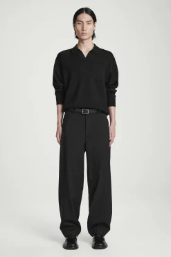 Herren COS Hosen*MELIERTE HOSE AUS WOLL-HOPSACK – WEITES BEIN