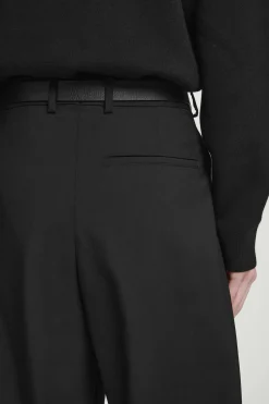 Herren COS Hosen*MELIERTE HOSE AUS WOLL-HOPSACK – WEITES BEIN