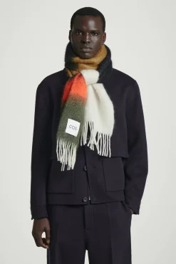 Herren COS Mützen, Schals & Handschuhe*MOHAIRSCHAL IN COLOUR-BLOCK-OPTIK