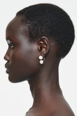 Damen COS Schmuck*OHRSTECKER MIT SÜSSWASSERPERLEN