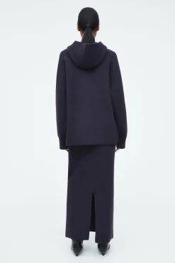 Damen COS Strickmode*OVERSIZED-KAPUZENPULLOVER AUS DOUBLEFACE-WOLLE