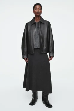 Damen COS Mäntel & Jacken*OVERSIZED-LEDERJACKE MIT KRAGEN