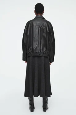 Damen COS Mäntel & Jacken*OVERSIZED-LEDERJACKE MIT KRAGEN
