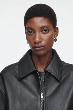 Damen COS Mäntel & Jacken*OVERSIZED-LEDERJACKE MIT KRAGEN