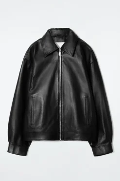 Damen COS Mäntel & Jacken*OVERSIZED-LEDERJACKE MIT KRAGEN
