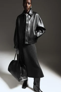 Damen COS Mäntel & Jacken*OVERSIZED-LEDERJACKE MIT KRAGEN