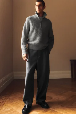 Herren COS Pullover | Strickmode*OVERSIZED-PULLOVER AUS ALPAKAWOLLE MIT STEHKRAGEN