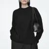 Damen COS Strickmode*OVERSIZED-PULLOVER AUS GEKOCHTER MERINOWOLLE