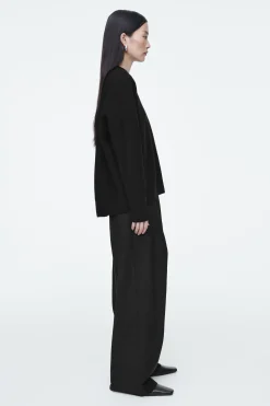 Damen COS Strickmode*OVERSIZED-PULLOVER AUS GEKOCHTER MERINOWOLLE