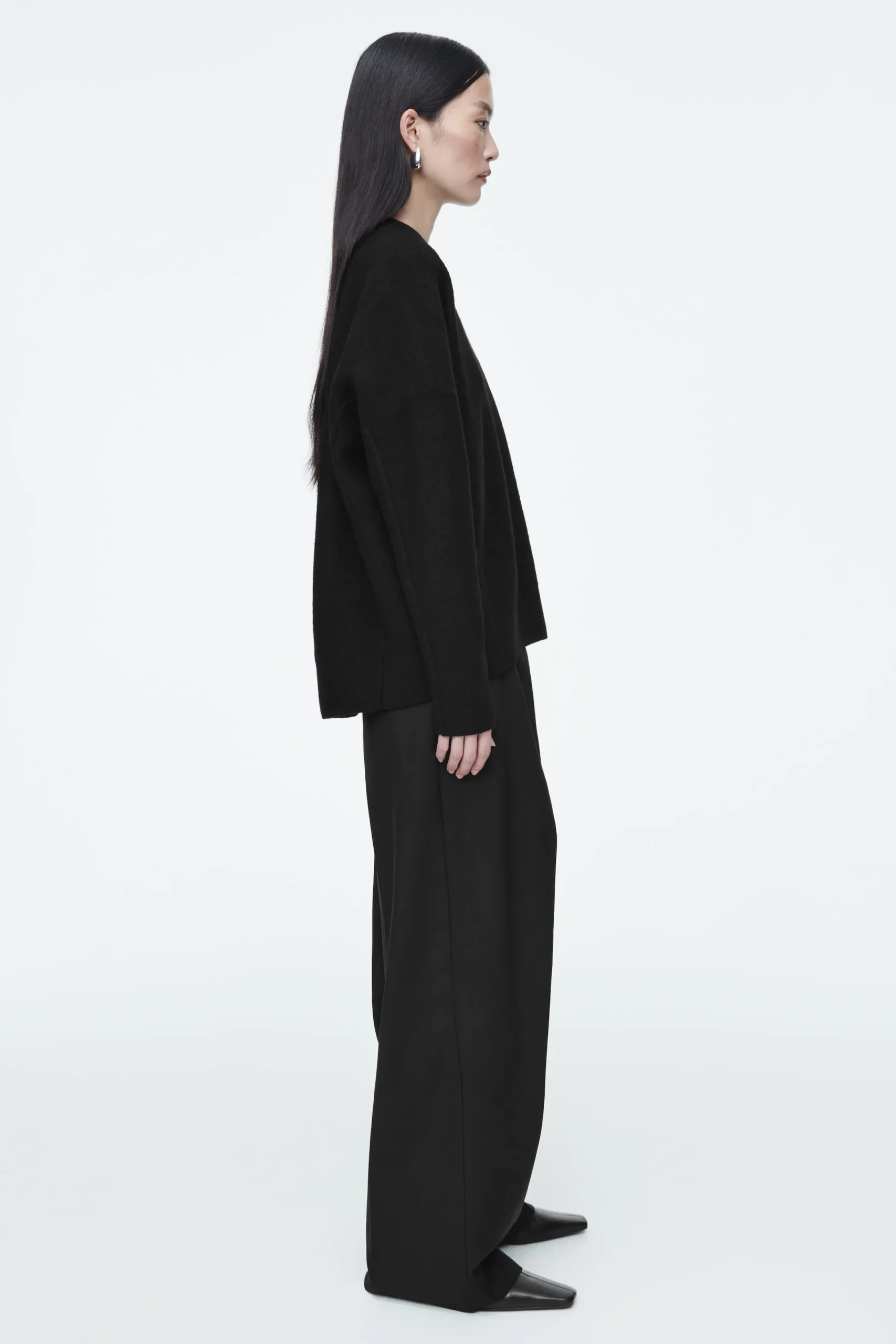 Damen COS Strickmode*OVERSIZED-PULLOVER AUS GEKOCHTER MERINOWOLLE