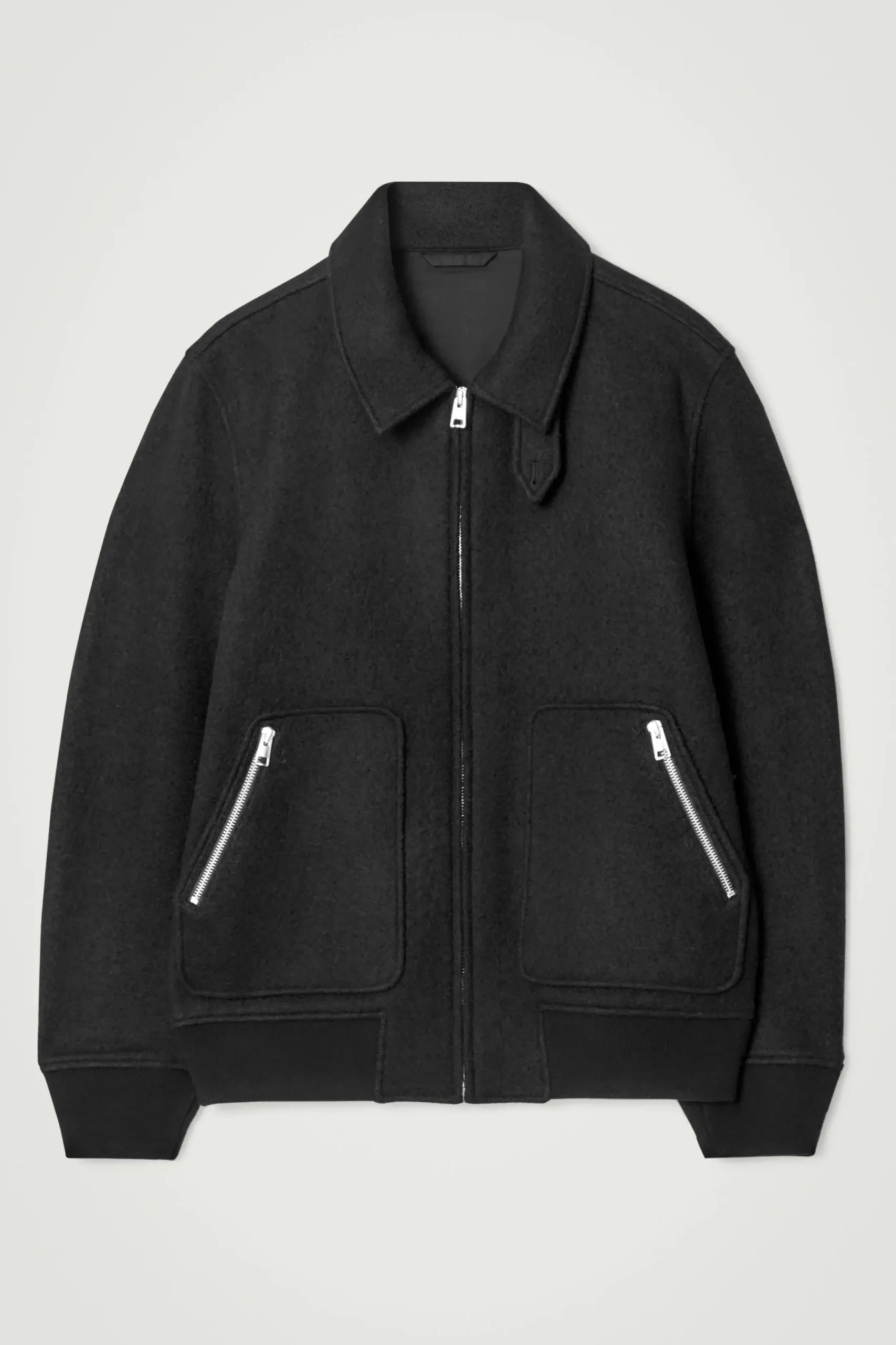 Herren COS Strickmode | Mäntel & Jacken*PILOTENJACKE AUS GEKOCHTER MERINOWOLLE