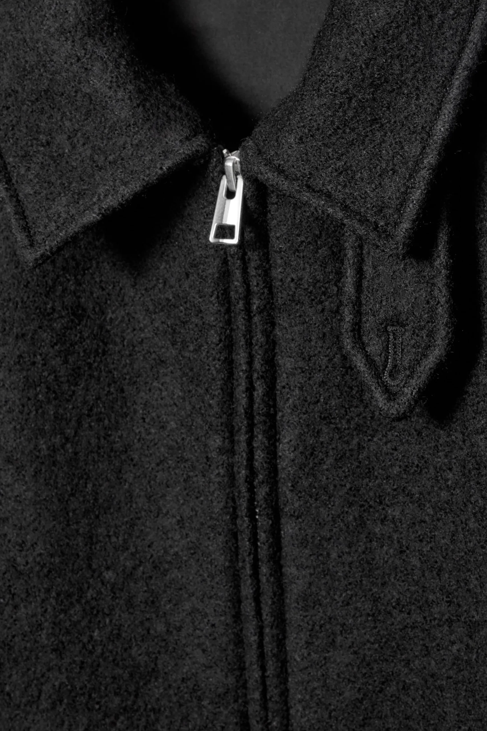 Herren COS Strickmode | Mäntel & Jacken*PILOTENJACKE AUS GEKOCHTER MERINOWOLLE