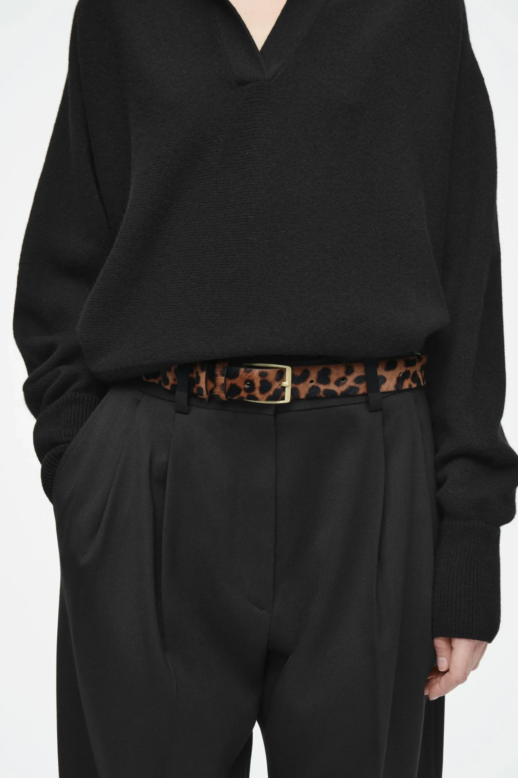 Damen COS Gürtel | Accessoires Aus Leder*PONYHAAR-GÜRTEL MIT