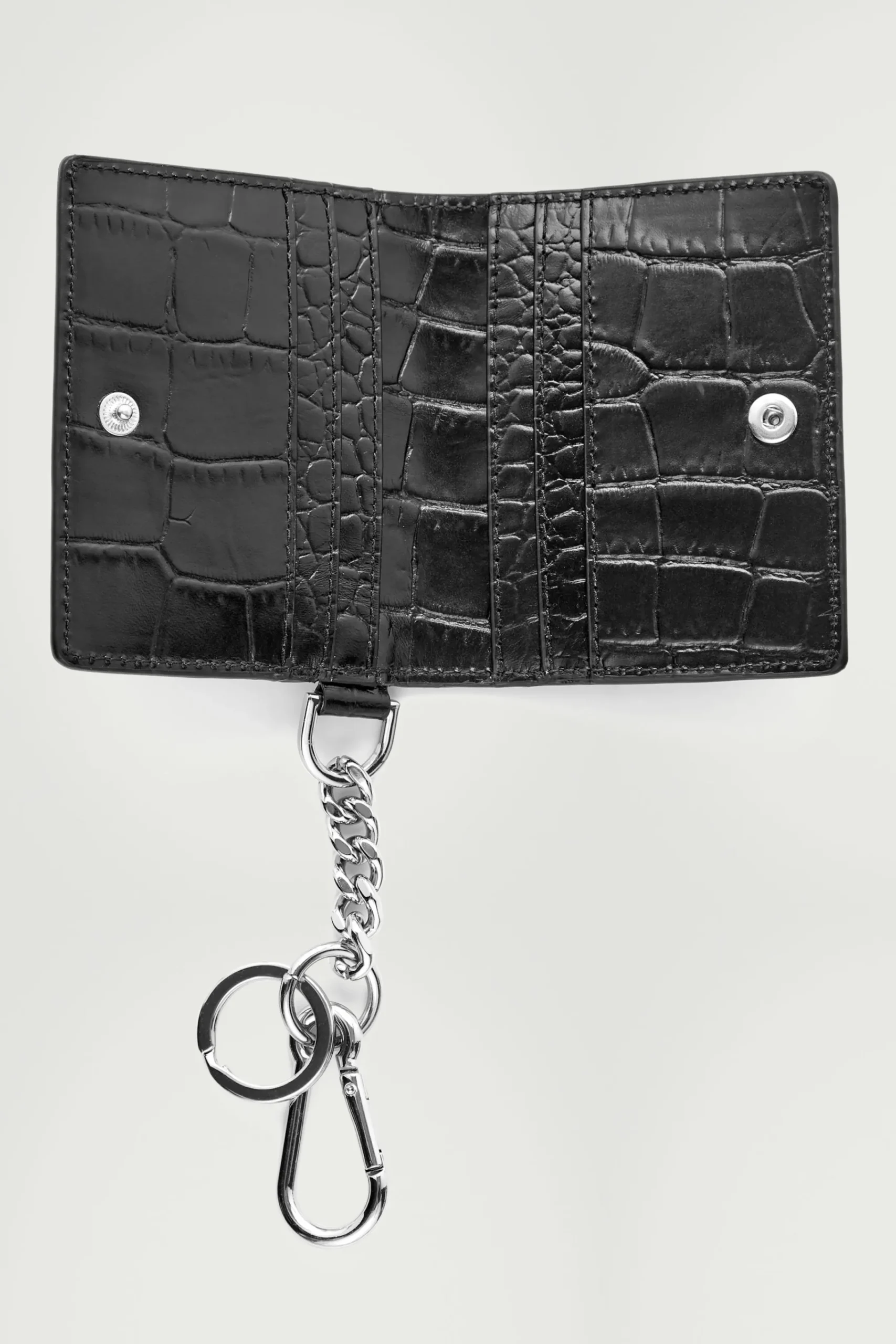 Herren COS Kleine Lederwaren | Taschen & Portemonnaies*PORTEMONNAIE AUS LEDER IN KROKODILOPTIK