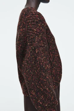 Damen COS Strickmode*PULLOVER AUS GESPRENKELTER MERINOWOLLE