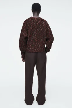 Damen COS Strickmode*PULLOVER AUS GESPRENKELTER MERINOWOLLE
