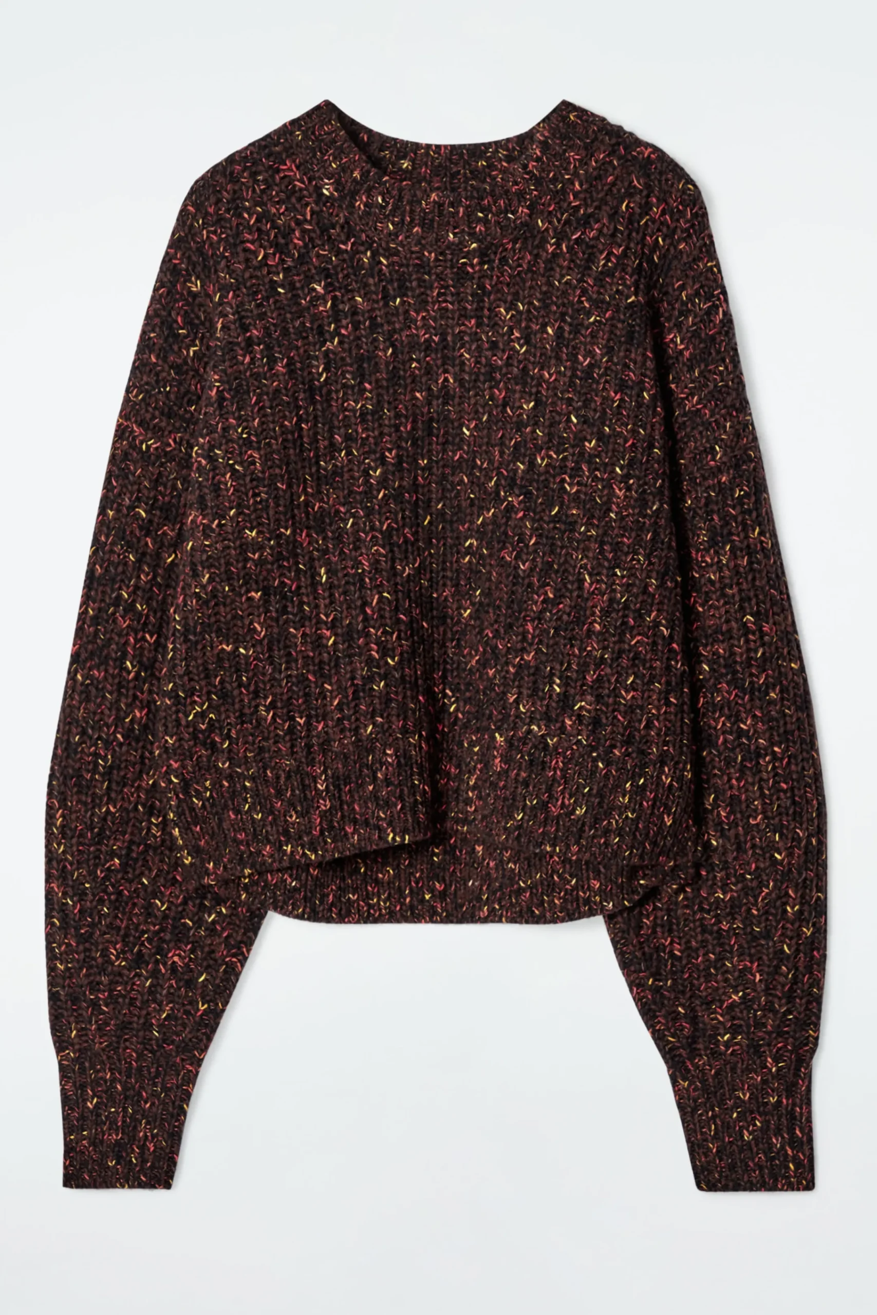 Damen COS Strickmode*PULLOVER AUS GESPRENKELTER MERINOWOLLE