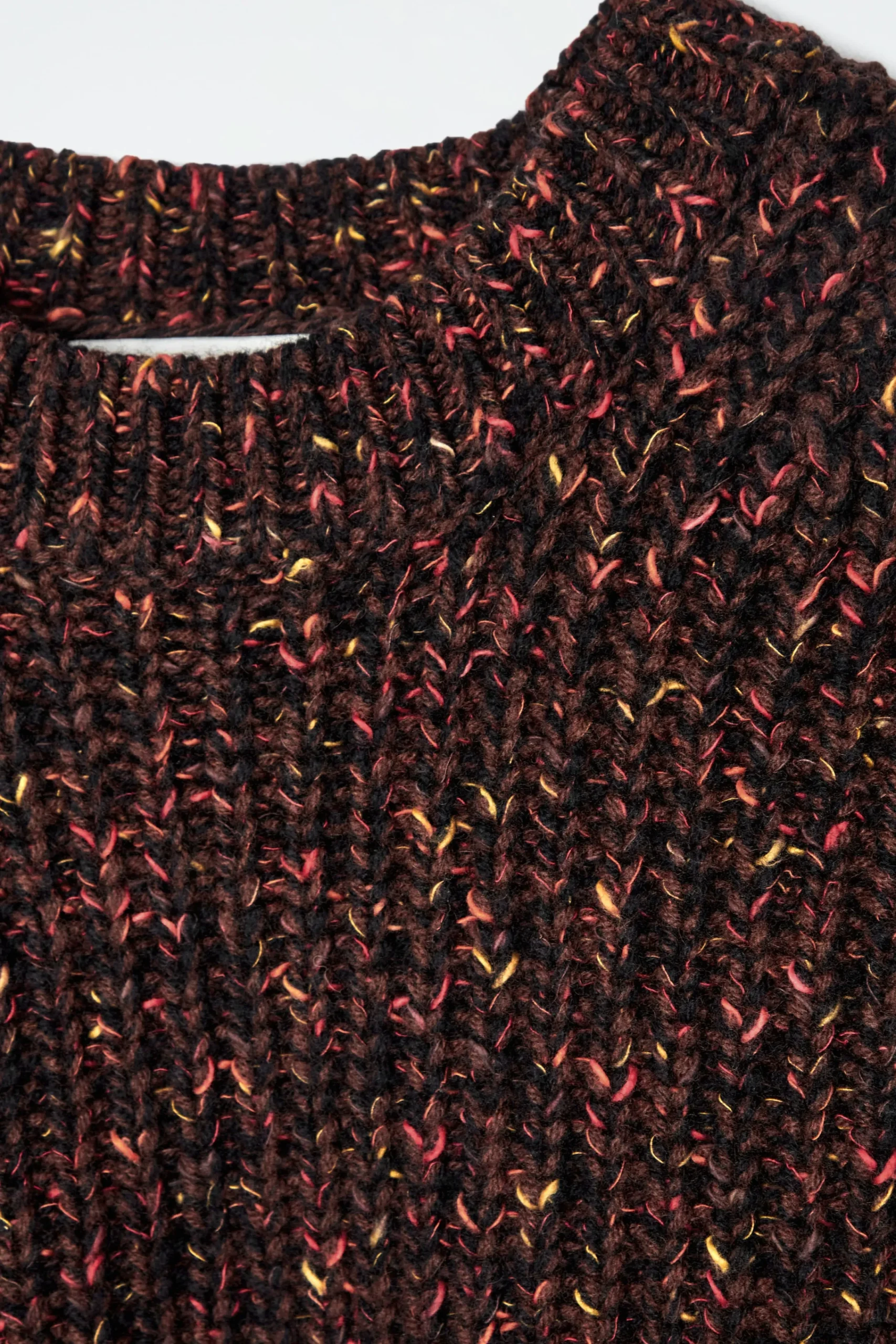 Damen COS Strickmode*PULLOVER AUS GESPRENKELTER MERINOWOLLE