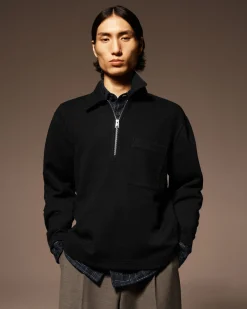 Herren COS Pullover | Strickmode*PULLOVER AUS KOCHWOLLE MIT KURZEM REISSVERSCHLUSS
