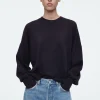 Damen COS Strickmode*PULLOVER AUS MERINOWOLLE MIT RUNDHALSAUSSCHNITT