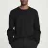 Herren COS Pullover | Strickmode*PULLOVER AUS MERINOWOLLE MIT LEDERPARTIE