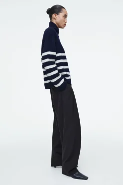 Damen COS Strickmode*PULLOVER AUS MERINOWOLLE MIT KRAGEN