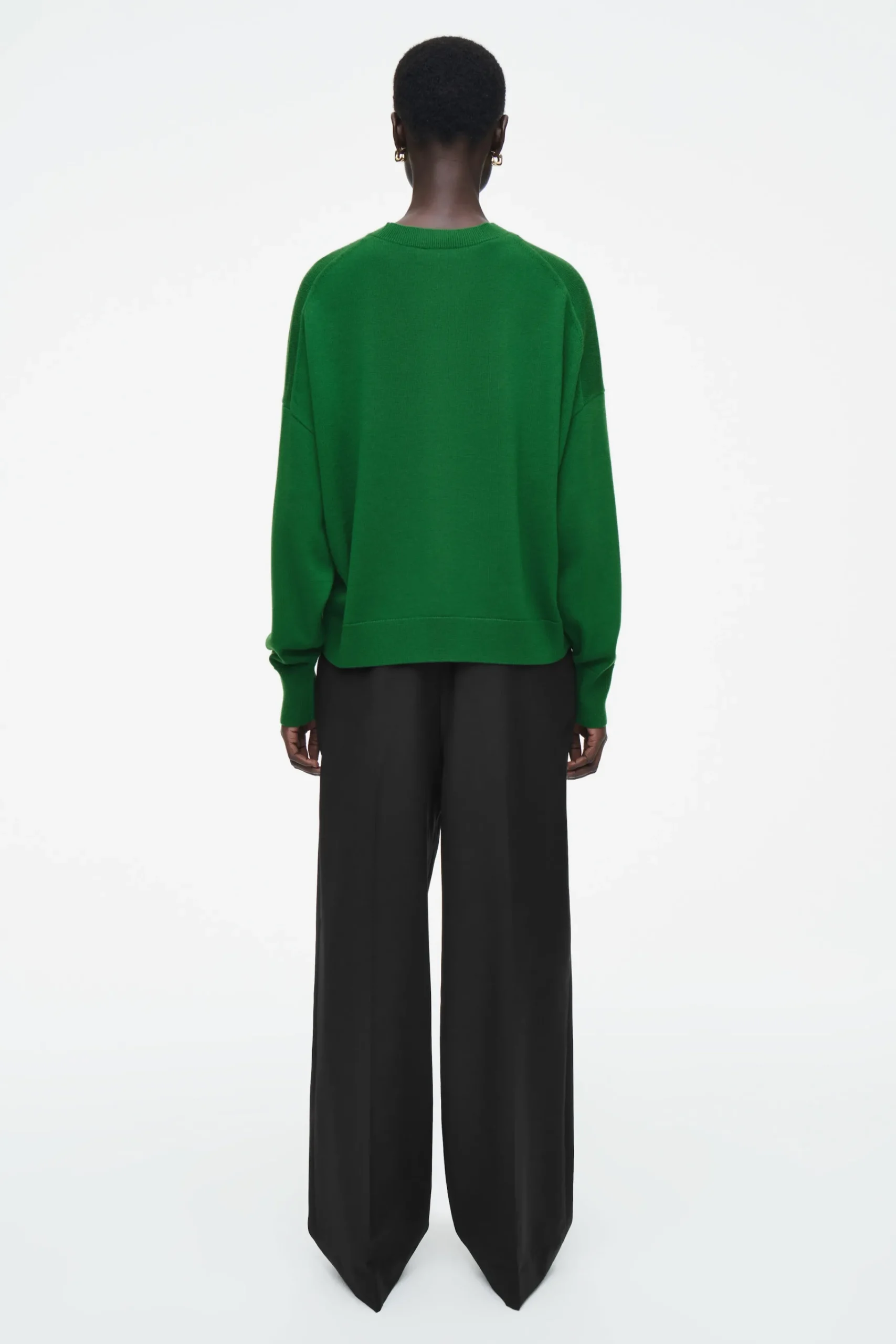 Damen COS Strickmode*PULLOVER AUS MERINOWOLLE MIT RUNDHALSAUSSCHNITT