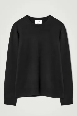 Herren COS Pullover | Strickmode*PULLOVER AUS MERINOWOLLE MIT LEDERPARTIE