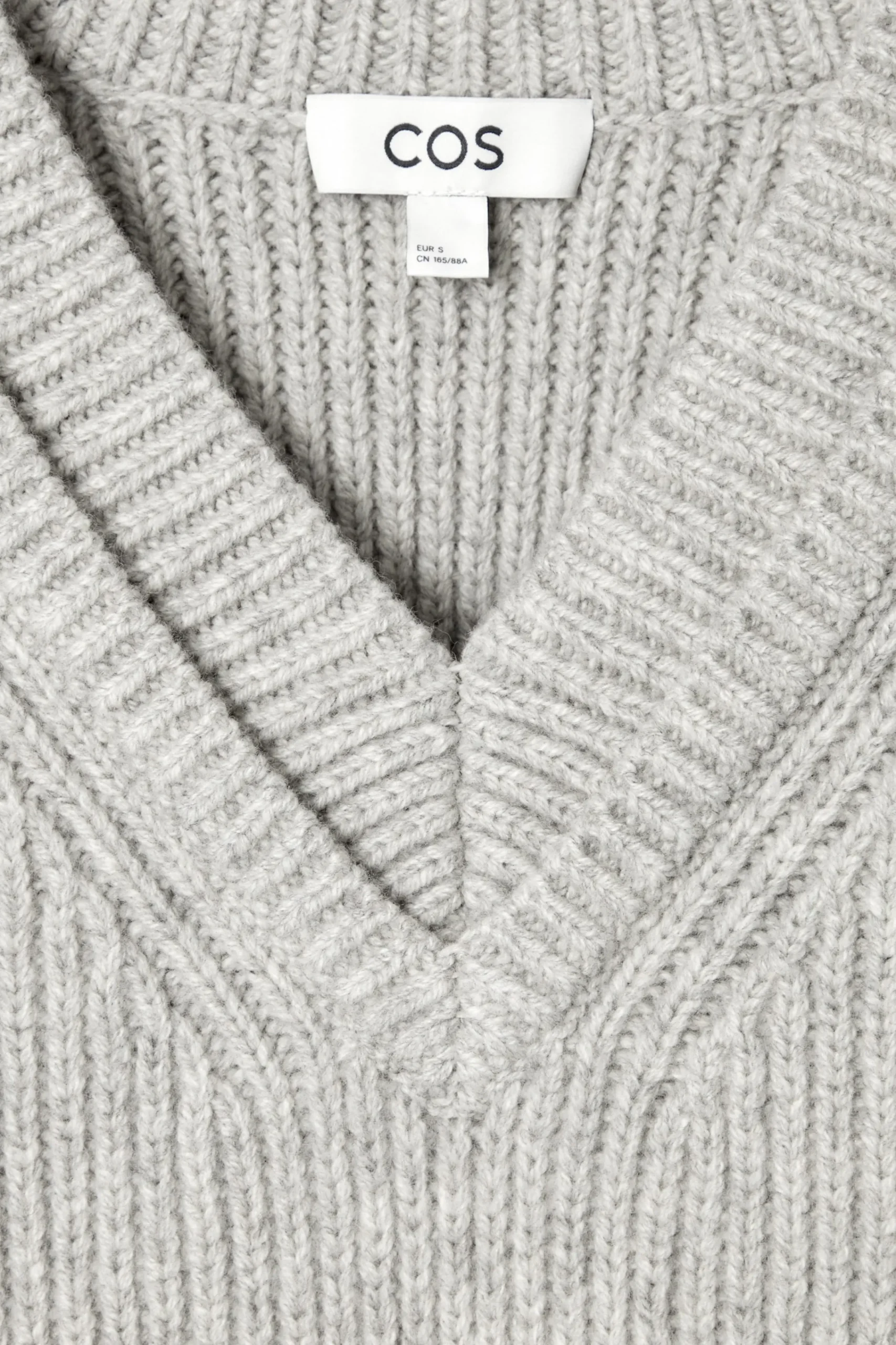 Damen COS Strickmode*PULLOVER AUS MERINOWOLLE MIT V-AUSSCHNITT