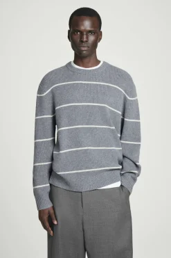 Herren COS Pullover | Strickmode*PULLOVER AUS MERINOWOLL-YAK-MIX MIT STREIFEN
