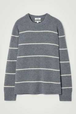 Herren COS Pullover | Strickmode*PULLOVER AUS MERINOWOLL-YAK-MIX MIT STREIFEN