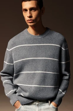 Herren COS Pullover | Strickmode*PULLOVER AUS MERINOWOLL-YAK-MIX MIT STREIFEN