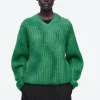 Damen COS Strickmode*PULLOVER AUS MOHAIR MIT SPRAYFARBEN-DESIGN