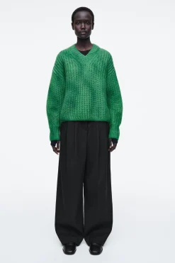 Damen COS Strickmode*PULLOVER AUS MOHAIR MIT SPRAYFARBEN-DESIGN