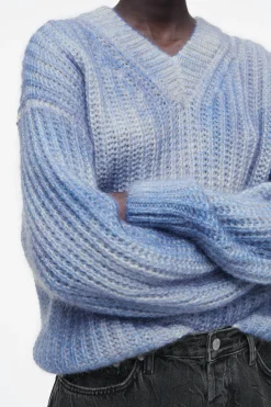 Damen COS Strickmode*PULLOVER AUS MOHAIR MIT SPRAYFARBEN-DESIGN