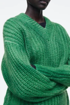 Damen COS Strickmode*PULLOVER AUS MOHAIR MIT SPRAYFARBEN-DESIGN