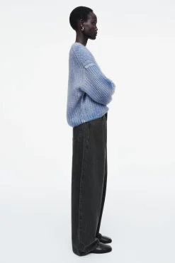 Damen COS Strickmode*PULLOVER AUS MOHAIR MIT SPRAYFARBEN-DESIGN