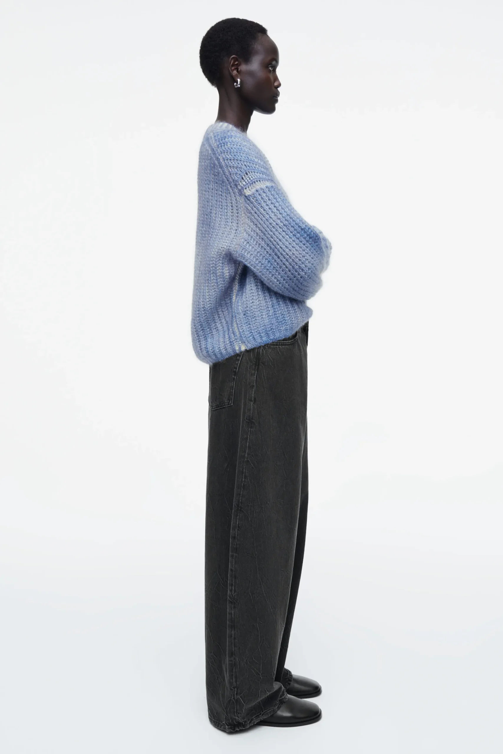 Damen COS Strickmode*PULLOVER AUS MOHAIR MIT SPRAYFARBEN-DESIGN