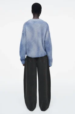 Damen COS Strickmode*PULLOVER AUS MOHAIR MIT SPRAYFARBEN-DESIGN