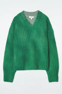 Damen COS Strickmode*PULLOVER AUS MOHAIR MIT SPRAYFARBEN-DESIGN