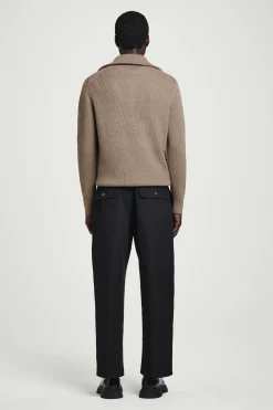 Herren COS Pullover | Strickmode*PULLOVER AUS WOLL-BAUMWOLL-MIX MIT REISSVERSCHLUSS