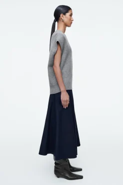 Damen COS Oberteile | Strickmode*PULLUNDER AUS DOUBLEFACE-WOLLE MIT V-AUSSCHNITT