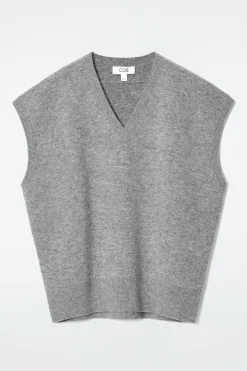 Damen COS Oberteile | Strickmode*PULLUNDER AUS DOUBLEFACE-WOLLE MIT V-AUSSCHNITT