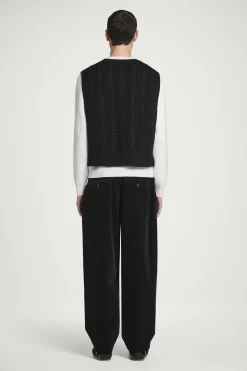 Herren COS Strickmode*PULLUNDER AUS WOLLE MIT ZOPFSTRICKMUSTER