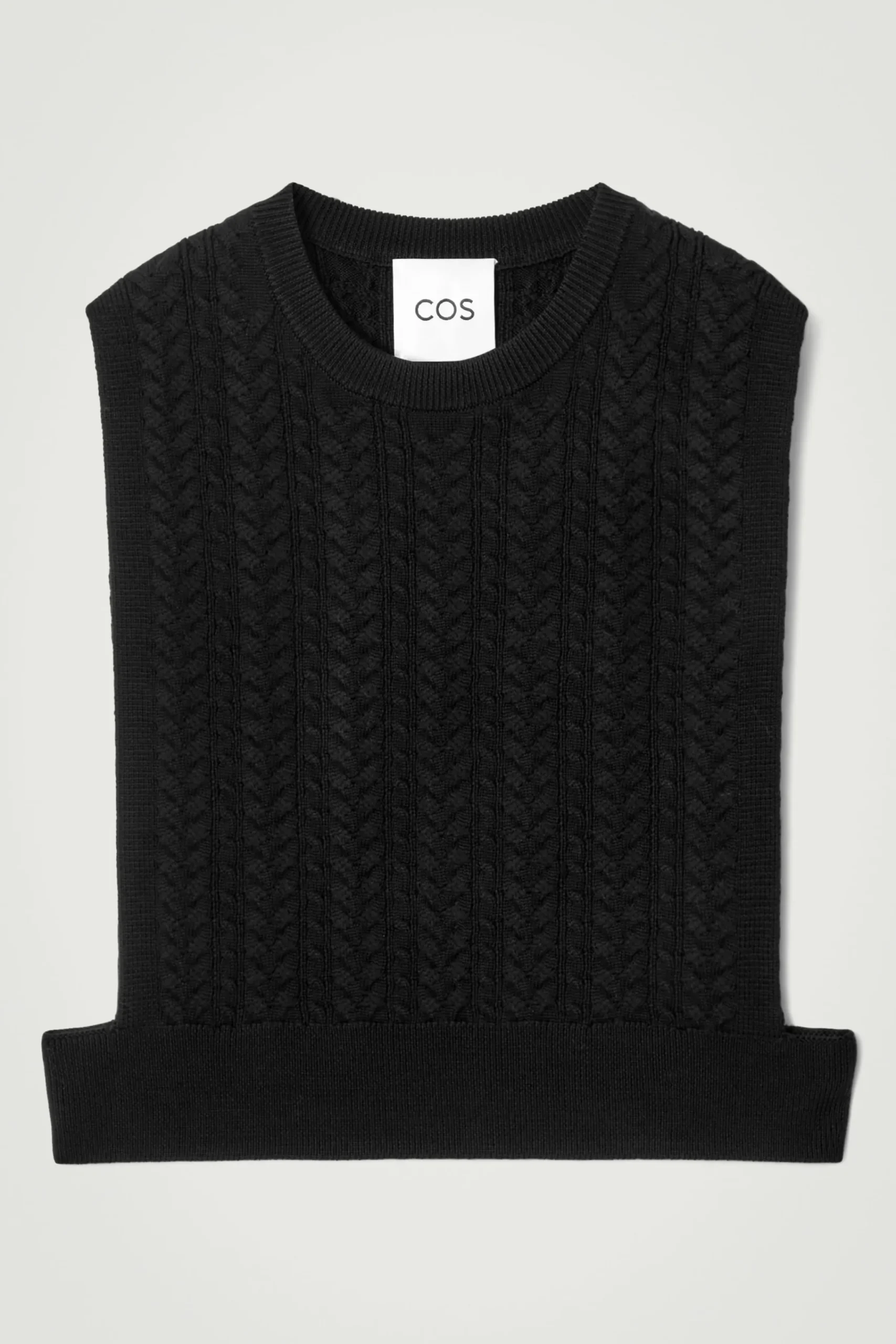 Herren COS Strickmode*PULLUNDER AUS WOLLE MIT ZOPFSTRICKMUSTER