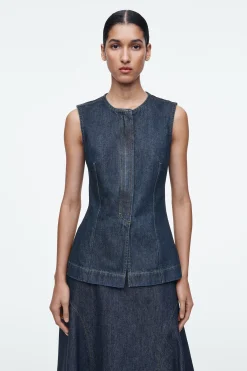 Damen COS Hemden & Blusen | Oberteile*ÄRMELLOSES DENIM-TOP